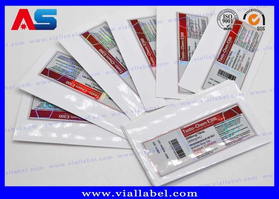 Etiqueta autoadhesiva impermeable del vinilo para los frascos de cristal 15ml