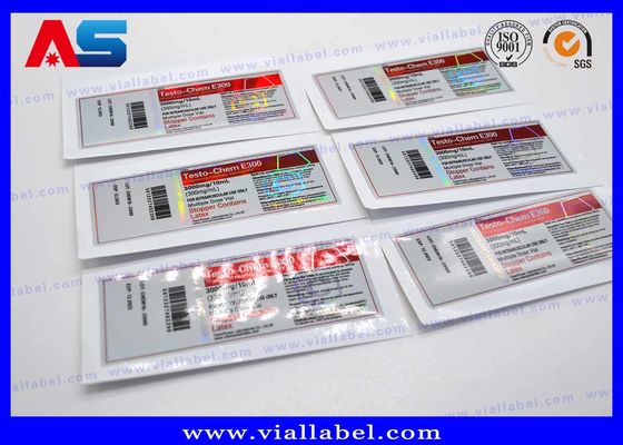 Etiqueta autoadhesiva impermeable del vinilo para los frascos de cristal 15ml