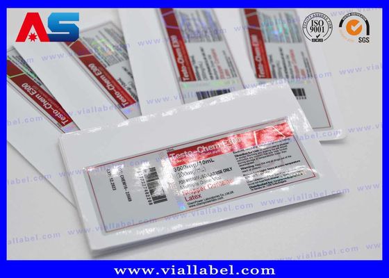 Etiqueta autoadhesiva impermeable del vinilo para los frascos de cristal 15ml