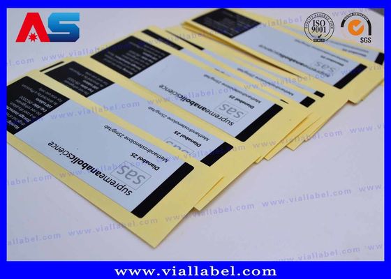 El vial personalizado de 30 ml etiqueta la impresión cepillada del papel de aluminio para las etiquetas engomadas de las etiquetas de la farmacia del péptido del grado de Pharma
