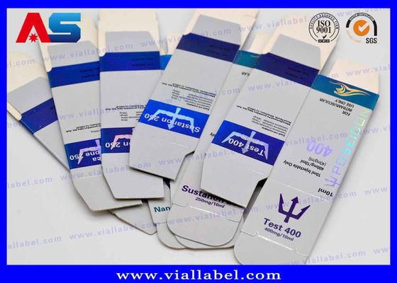 Holograma láser brillante 10 ml Vial Cajas de vidrio de péptidos Botella de vidrio Cajas de embalaje farmacéutico personalizadas