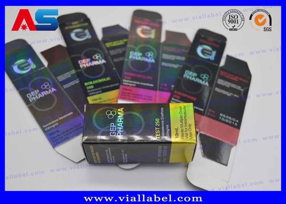 Impresión de hologramas con láser UV Spot 10ml Vial Cajas y etiquetas 10ml etiquetas de rollo de hierba