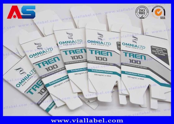 Caja de embalaje de holograma plegable para frascos de vidrio de péptidos 2 ml 10 ml 20 ml 30 ml frascos para constructores de cuerpo