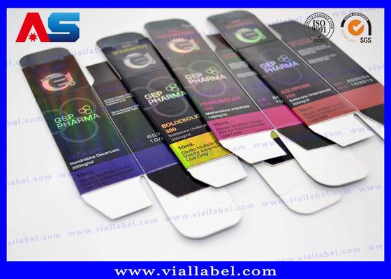 Cajas de etiquetas para botellas de péptidos de impresión holográfica para mezcla de crecimiento muscular / viales de péptidos