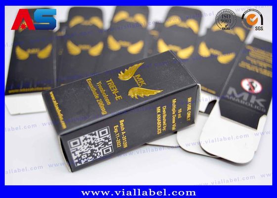 Impresión en papel de oro Caja de embalaje farmacéutico SGS Para matas de vial de 15 ml