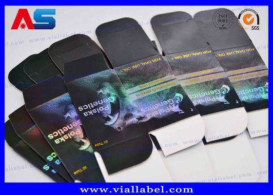 Cajas farmacéuticas personalizadas Impresión en papel de oro Caja de botella de goteo en relieve de 20 ml