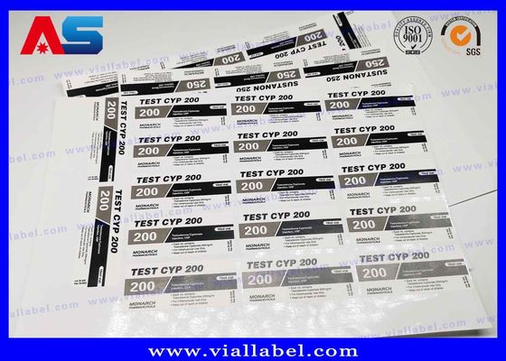Etiqueta de encargo de la botella de la prescripción de la farmacia de la impresión de ROHS CMYK