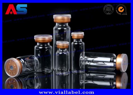 SFDA Vial de vidrio pequeño y estéril 2 - 30 ml con etiqueta de papel farmacéutico y caja con ampollas