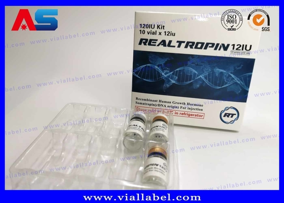 Envases personalizados de ampollas de medicamentos para botellas de vidrio farmacéuticas / botellas de penicilina con ampolla transparente