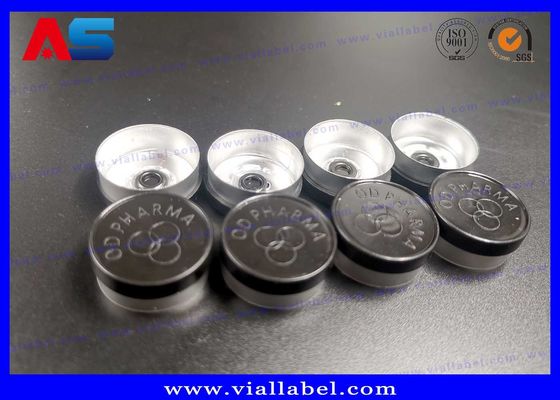 Botellas de vidrio tubulares en miniatura Botellas de vidrio de ámbar azul con tapas de goma seguras para viales de culturismo