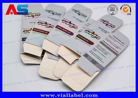 Caja de almacenamiento de viales holográficos personalizados, impresión de cajas y embalajes para viales de 10 ml / cajas de embalaje pequeñas