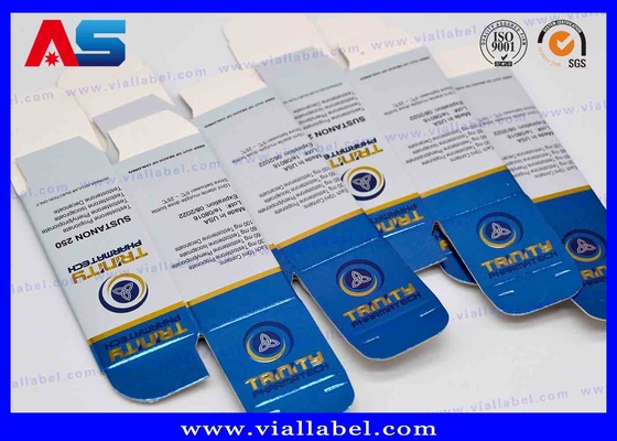 Pequeña hoja del holograma de la impresión de la caja de almacenamiento del frasco de las botellas de cristal 10ml con la etiqueta, Boldenone Undecenoate
