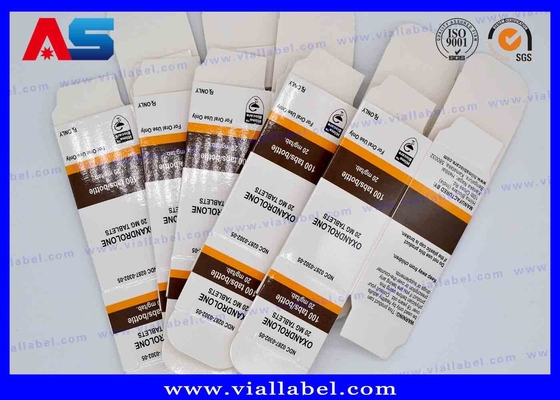 Cajas vacías del frasco del cartón 10ml de Pharma para las botellas de cristal que mueven la medicina del holograma