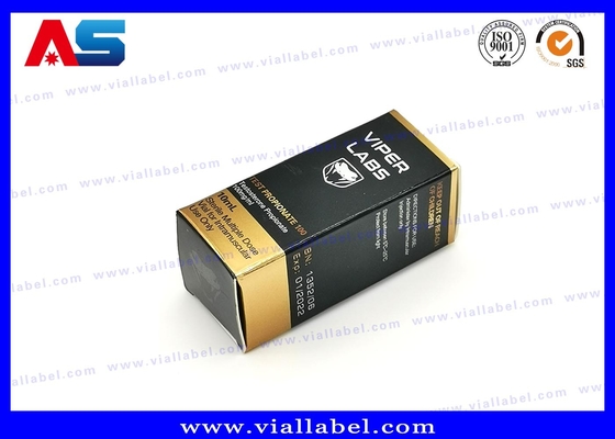 La pequeña caja plegable del frasco del holograma 3d para los frascos del aceite embotella el embalaje de la farmacia con diseño de marca de encargo