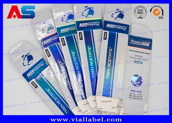 Cajas de etiquetas para botellas de péptidos de impresión holográfica para mezcla de crecimiento muscular / viales de péptidos