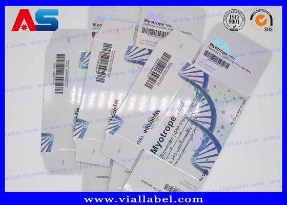 Cajas vacías del frasco del cartón 10ml de Pharma para las botellas de cristal que mueven la medicina del holograma