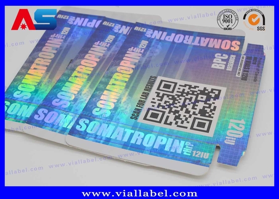 Somatropina culturismo Hcg tabletas Bolsa de pastillas personalizada / Caja de cartón de medicamentos Caja de papel caja de papel papel de papel de plata