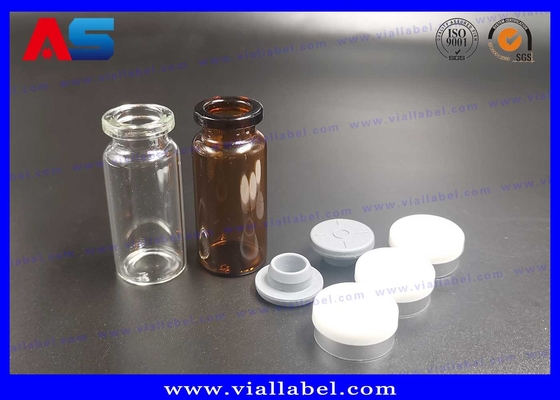 Botellas estériles y tapas Vial de vidrio pequeño, bayoneta boca botellas de vidrio goteador