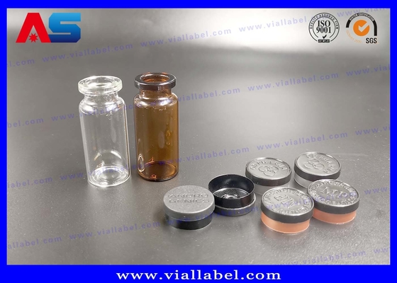 Botellas estériles y tapas Vial de vidrio pequeño, bayoneta boca botellas de vidrio goteador