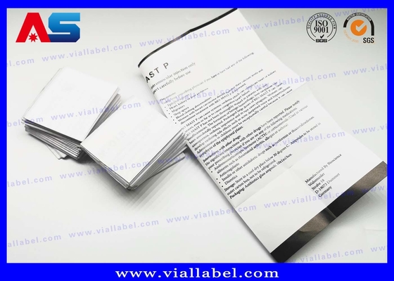 Impresión de folletos de péptidos de papel, Envase de paquete Descripción Papel tamaño A4 Plegable INSTRUCCIÓN Impresión de manuales