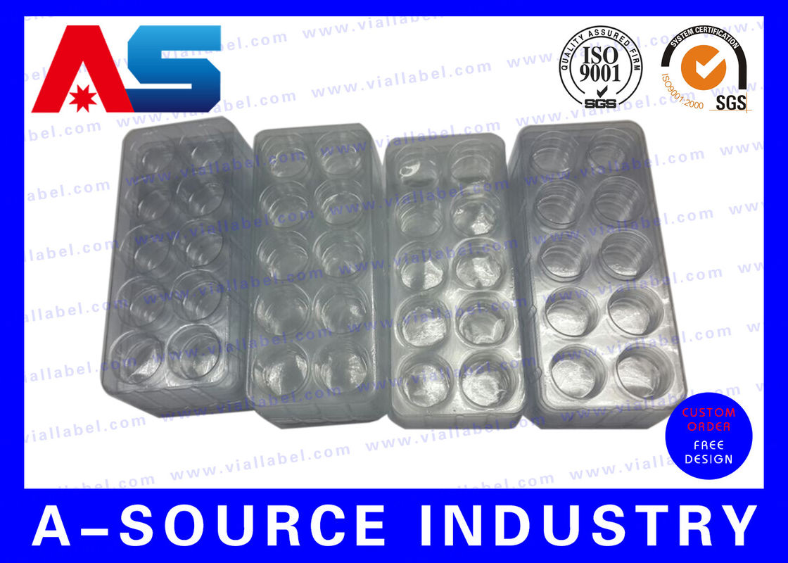 Vial Plastic Pharmaceutical Blister Packaging disponible médico para la caja de 10 frascos 1ml/3ml/10ml