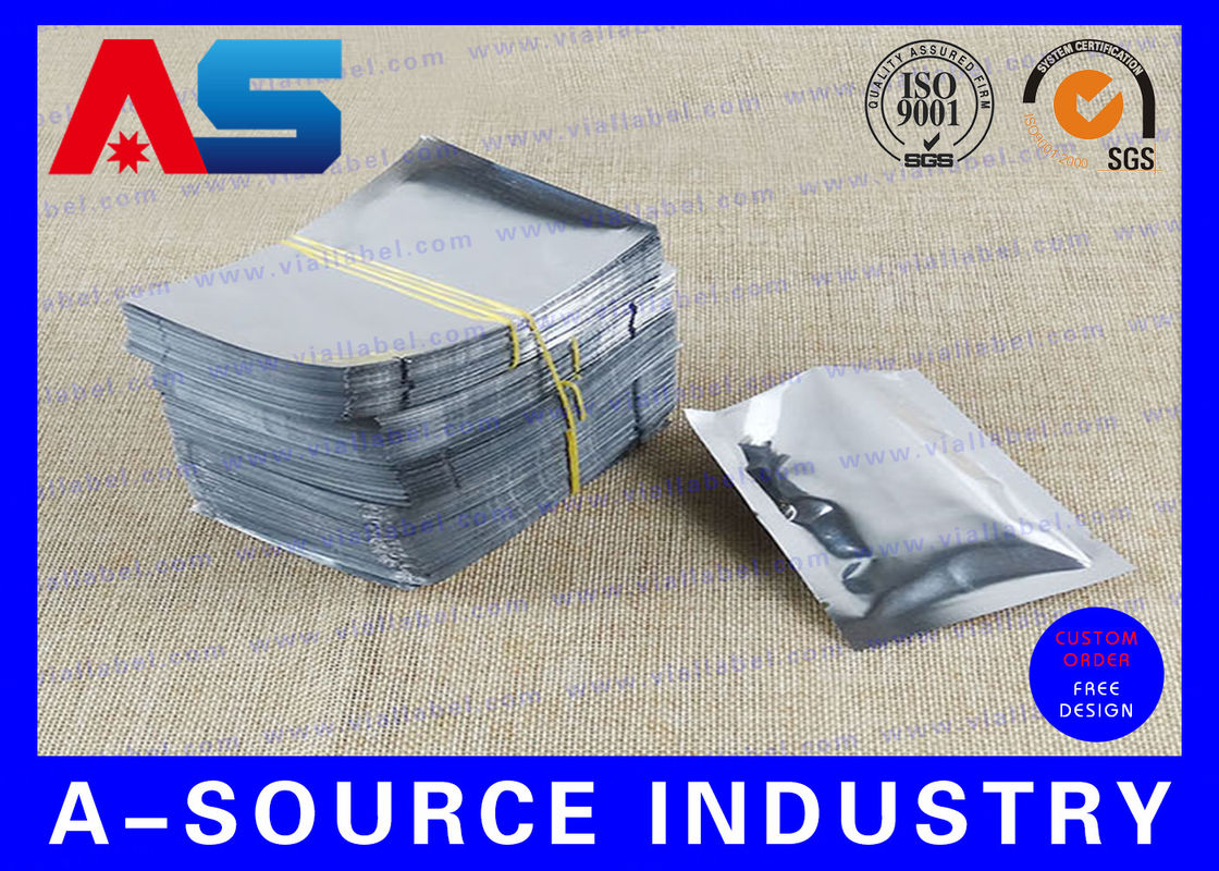 Bolsas de papel de aluminio de plástico de plata para medicamentos Bolsas de ampollas Bolsas de papel de aluminio
