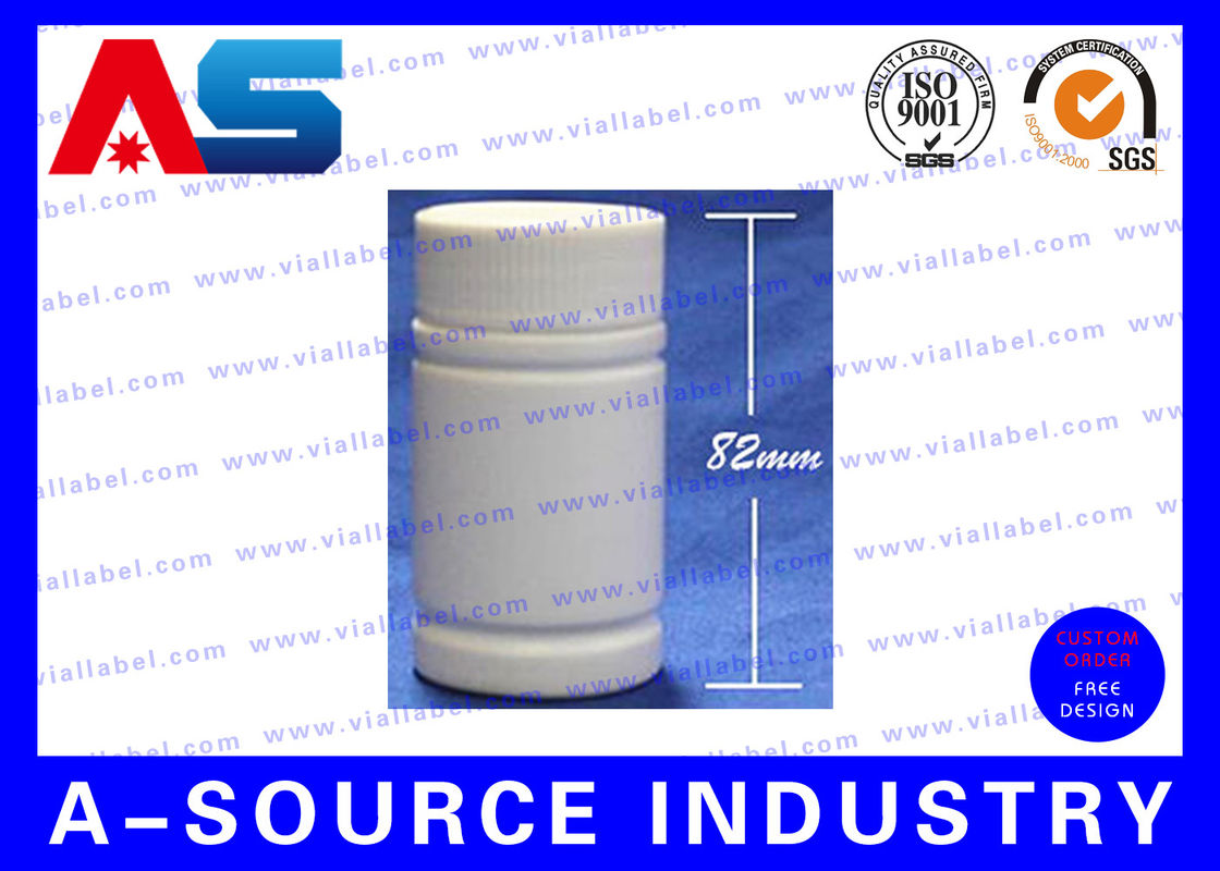 Botellas redondas de plástico de 80 ml ecológicas / botella de medicina con tapa de tornillo botellas de plástico de medicina