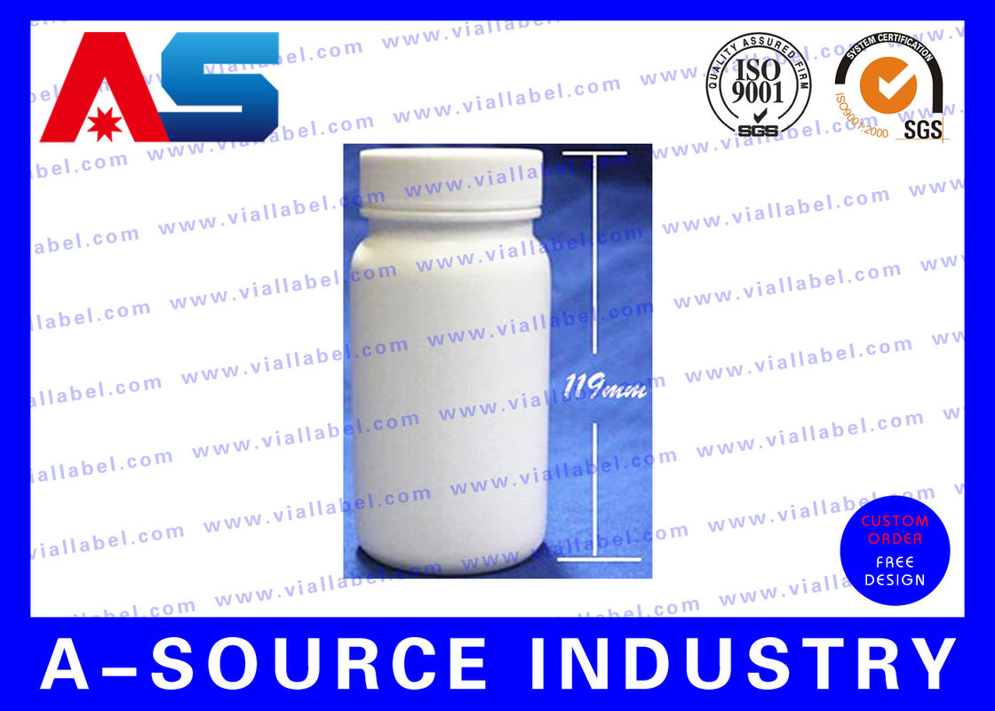 Contenedor de pastillas médicas de 200 ml de HDPE Botellas de pastillas vacías / Botellas de pastillas de vitaminas Botellas de plástico