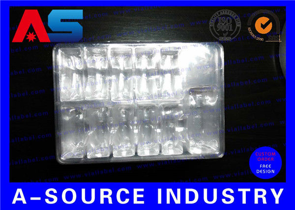 Envases personalizados de ampollas de medicamentos para botellas de vidrio farmacéuticas / botellas de penicilina con ampolla transparente