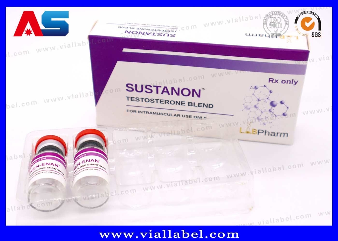 Caja de papel UV mate y en relieve de primera calidad para viales de Semaglutida de 2x2 ml ¢ Solución de embalaje de péptidos de gama alta