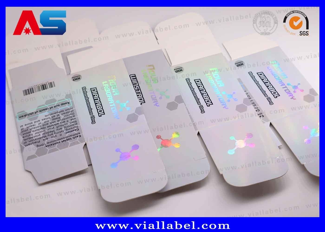 Caja de vial de 10 ml de calidad con características de seguridad holográfica Embalaje farmacéutico a prueba de alteraciones. Certificado ISO 9001 y FSC, más de 12 años de experiencia en exportación global.