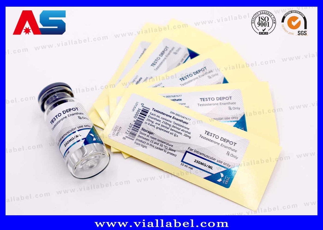 Etiquetas adhesivas sólidas para viales de alta calidad para uso médico y de laboratorio 2 ml / 10 ml