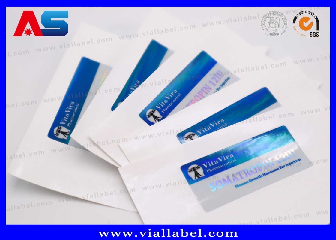 Etiquetas de vial de péptidos duraderos para recipientes de 2 ml con dibujo personalizado Servicio de diseño gratuito MOQ 100pcs