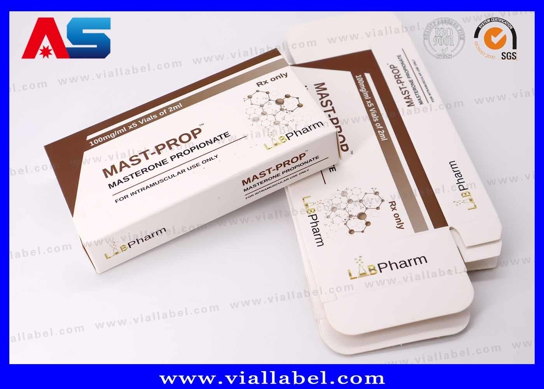 Caja de almacenamiento de péptidos personalizada para vial de 2x2ml, caja de embalaje de péptidos premium Impresión personalizada