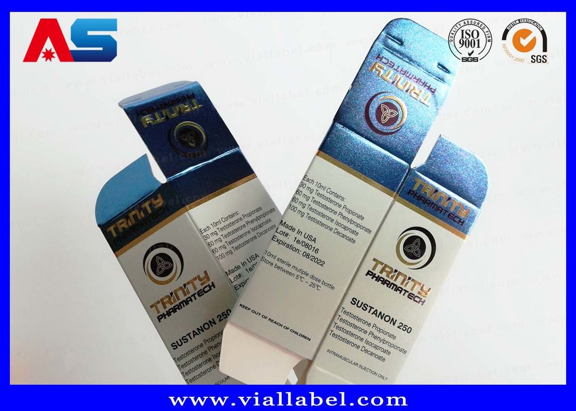 Cajas de vial de 10 ml de papel metálico para botellas de vidrio de movimiento de hologramas de medicamentos de embalaje farmacéutico