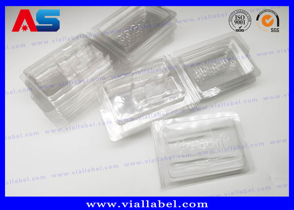 Envasado con ampollas de PVC transparente en blister para medicamentos 2 ml Vial grabado Envasado en blister para medicamentos en relieve