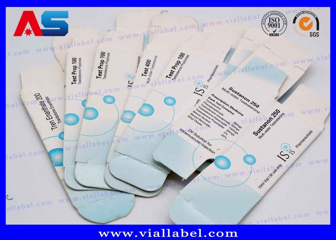 Caja de almacenamiento de viales holográficos personalizados, impresión de cajas y embalajes para viales de 10 ml / cajas de embalaje pequeñas