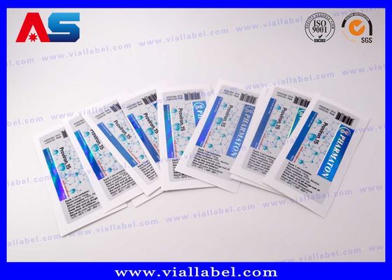 Impresión holográfica de péptidos etiquetas de vial de 10 ml diseño personalizado pegatinas de botella personalizadas