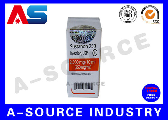 Cajas de vial de 10 ml para almacenamiento, Impresión regular para vial de péptidos.