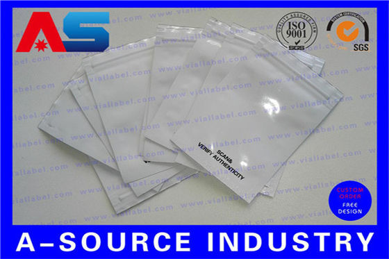 Tamaños personalizados Bolsas de papel de aluminio fino / Bolsa de cerradura - Bloqueo para píldoras orales de péptidos farmacéuticos