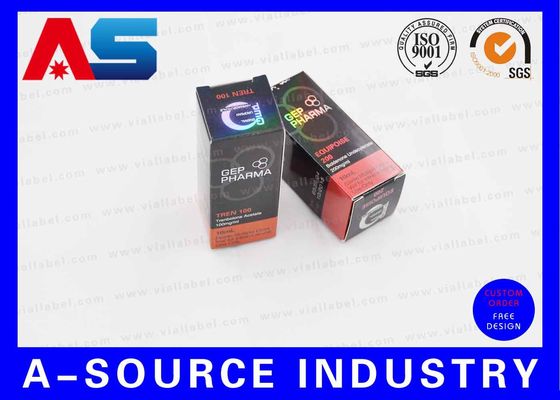 Pequeño holograma de la caja del frasco del cartón 10ml de la caja de embalaje para GEN ePeptidee Pharma del laboratorio
