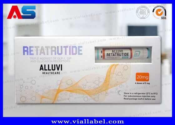 Caja de bolígrafo impreso a medida, Caja de cuidado de la salud Alluvi, Caja de impresión Synedica Manufacturer