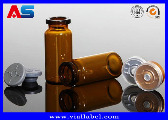 El dropper industrial farmacéutico de cristal ambarino 10ml de Brown embotella la boca/el dropper de Ayonet