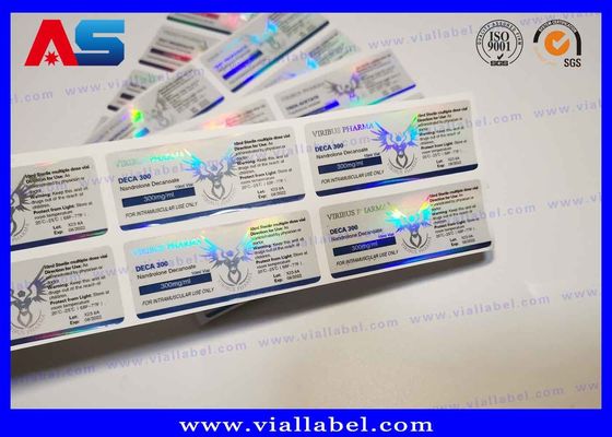 Etiquetas ePeptidees de los frascos de cristal 10ml, impresión ePeptidee de encargo del frasco de la etiqueta engomada