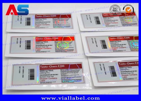 Etiquetas y cajas de los frascos de propionato de péptido de acabado brillante colores personalizados para los viales de péptidos farmacéuticos