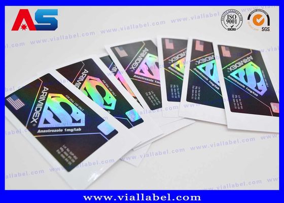 Holograma del laser que imprime las etiquetas 10ml y las cajas adhesivas para las etiquetas de encargo de la etiqueta engomada del péptido anabólico